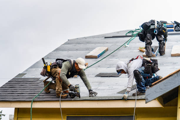 Professional Gutter Installation technician working in Coal Township, PA